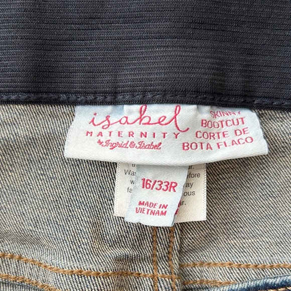 Maternity Women's Blue Jeans size 16/33R NEW - Picture 4 of 10